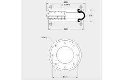 China TS16949 Industrial Air Springs 260135H-1 With Full Stroke From 55mm To 214mm supplier
