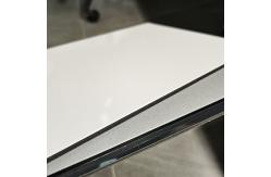 China Flash Silver PVDF Aluminum Composite Panel High Dimensional Stability Advertisement Sheet supplier