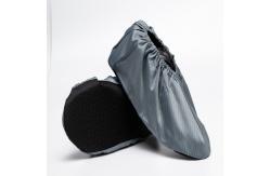 China Functional Esd 100% Polyester With Conductive Fiber Anti Static Cleanroom Overshoes supplier