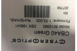 China Graphite / Hawkeye Cyberoptics Laser Sensor , CyberOptics CBA40 DEK Camera 198043 supplier
