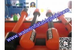 China Orange Square Inflatable Gladiator Joust / Durable Inflatable Jousting Arena supplier