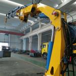 Hydraulic 6M Folding Boom 2T Offshore Marine Cranes for sale