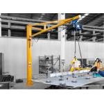 Free Standing Manual Jib Crane Slewing Jib 500kg With Electric Hoist for sale