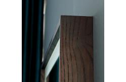 China Wooden Frame Full Length Illuminated Mirror Custom Adjustable Lighting supplier