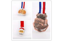 China 1.8mm Marathon Sport Event Custom 3d Medals With Ribbon supplier