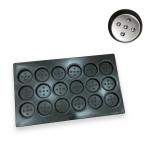 Nonstick Round Hamburger Roll Tray Deep Staggered Formation Wehs102-10 for sale