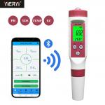 4 In 1 EC Pen Type Bluetooth PH Meter APP Control TDS Water Quality Detector for sale