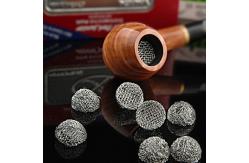 China Tobacco Smoking Pipe Metal Filter Screen Steel Mesh Rimmed Dome Bong Shake supplier
