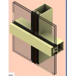 Alloy 6061 Aluminum Curtain Wall Profile Anodized For Construction for sale