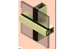 China Alloy 6061 Aluminum Curtain Wall Profile Anodized For Construction supplier