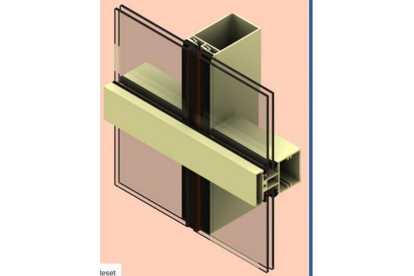 Alloy 6061 Aluminum Curtain Wall Profile Anodized For Construction