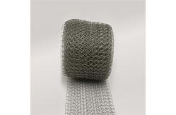 China Silver Plain Weave Stainless Steel Knitted Wire Mesh Width 200mm supplier