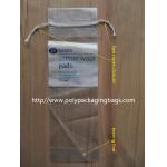 LDPE Clear Plastic Bags With Drawstring For Cotton Swab / Q - tips for sale