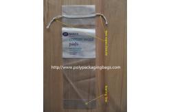 China LDPE Clear Plastic Bags With Drawstring For Cotton Swab / Q - tips supplier