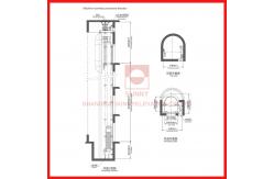China 800kg 1.0m/S Machine Roomless Panorama High Speed Elevator Lift supplier