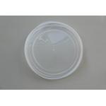 Non - toxic 502# big flat clear PP / PE Cap , silkscreen printing 126mm