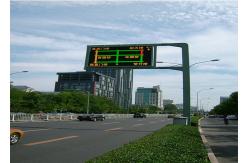 China Digital Outdoor Scrolling Led Electronic Moving Message Sign On Road , CE supplier
