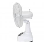 Electric Table Portable Solar Rechargeable Fan 12 Inch Charging With Power Bank Function for sale
