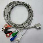 Medical Equipments Cable ECG Lead Wires Custom 7 Lead Holter Recorder cable for Compatible GE Monitor for sale