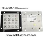 PS/2 4X4 Layout Ruggedized Metal Keypad FCC For Kiosk for sale