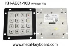 China PS/2 4X4 Layout Ruggedized Metal Keypad FCC For Kiosk supplier