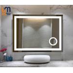 Foshan ETERNA LED Clock Bathroom Mirror with Magnifying Function and 5 Years Guarantee for sale