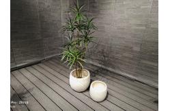 China Frost and Fire Resistant Fiber Clay Planter with Smooth Surface supplier