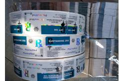 China Pharmaceutical 10ml Vial Labels Hologram Laser Roll Labels Stickers Glossy Finish supplier