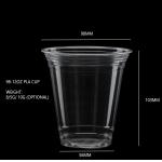 Disposable Biodegradable 12oz PLA Cups For Cold Drink Compostable Plastic Cups