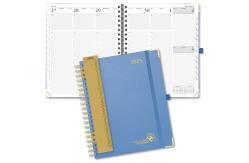 China Monochrome Inner Page Hardcover Spiral 2023 Planner Weekly Schedule Yearly Plan supplier