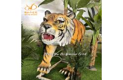 China Realistic Animatronic Animal Tiger Head for Zoo Park and Exhibition supplier