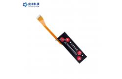 China 3M468 Rear Adhesive LED Membrane Switch Tactile Keypad FPC Cable supplier