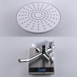 Dual Handle Bath Shower Mixer Set , Chrome Wall Mounted Shower Faucet Kits