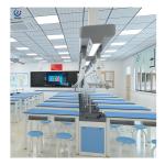 Alkali Resistant Physics Laboratory Furniture , Square Lab Bench Furniture for sale