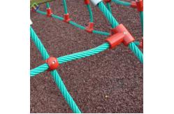China Combination Climbing Rope Net Aluminum T Connector For Playground supplier