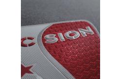 China 3D Embossed Logo High Frequency TPU Custom Clothing Patches supplier