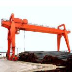 A Shape Legs Box Double Girder Gantry Crane Skeleton Structure Electrical Control for sale