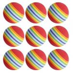 Interactive Elastic Material Rainbow Ball Pets Toy Silently Teasing Cats