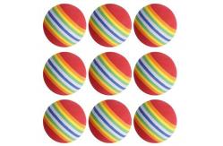 China Interactive Elastic Material Rainbow Ball Pets Toy Silently Teasing Cats supplier