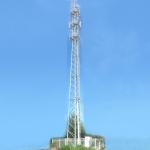 50m Lattice Tubular Galvanized Steel Tower for sale