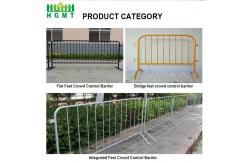 China Bridge Foot 2m X 0.9m Metal Crowd Control Barriers For Festivals supplier