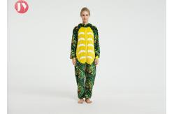 China Wholesale Polyester Fluffy Flannel Fleece green African dinosaur Kigurumi onesie pajamas supplier