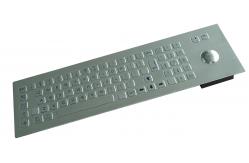 China 0.45mm flat keys metal keyboard with laser trackball with 1200 DPI resolution supplier