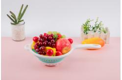 China Reusable Silicone Collapsible Colander Vegetable Strainer Portable supplier