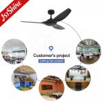 52 Inches White ABS Blade Remote Smart APP Control Ceiling Fan Without Light