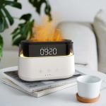 LED Clock Flame Humidifier Flame Multifunctional Humidifier for Home Office Spa Yoga Essential Oil Aroma Diffuser for sale