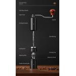 Wooden Hand Steel Flat Burr Manual Coffee Grinder Adjustable 28g 12 Settings