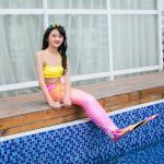 Multi - Founctional Mermaid Tails For Swimming / Beach Mermaid Swimwear For Kids for sale