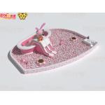 Bathtub Inflatable Slides Pink And White for Big Balls Pool for sale