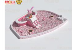 China Bathtub Inflatable Slides Pink And White for Big Balls Pool supplier